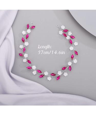 Chargances Blue Crystal Rhinestone Headband - Bridal Prom Hair Accessory for Women & Girls - Buy Online on SooperMarket.com
