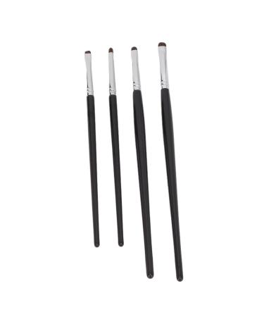 Jauarta 4pcs Eye Shadow Eyeline Brushes Soft Brush Comfortable Handle Hair Detail Makeup Brush Kit