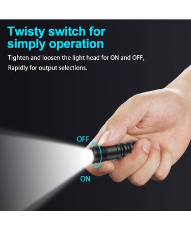 LUMINTOP EDC01 Keychain Flashlight - 200 Lumens, Pocket Size, 36 Hours Long Lasting, IPX8 Waterproof - Black - Buy Online on SooperMarket.com