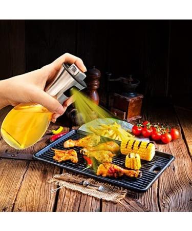 Miiepls Glass Oil Sprayer Bottle Vinegar and Oil Sprayer Vinegar Sprayer Set Oil Sprayer for Hot Air Fryer Oil Sprayer for Cooking Oil for BBQ Cooking Salads Baking Picnic and Grilling 100 ml - Buy Online on SooperMarket.com