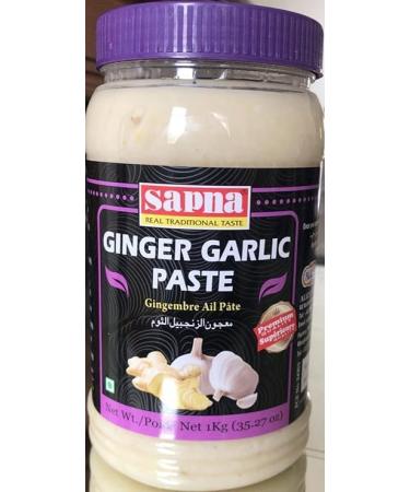 Sapna Ginger & Garlic Paste - 1kg | Authentic Flavor | Convenient and Flavorful Cooking Essential | Versatile Culinary Use - Buy Online on SooperMarket.com