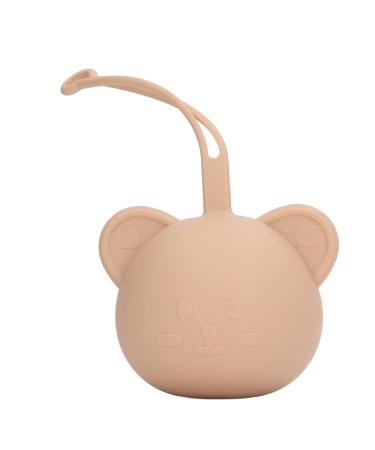 Buy Modern Coffee Silicone Pacifier Chain & Storage Case - Easy to Clean Soft & Dust-Proof for Dental Care - Buy Online on SooperMarket.com