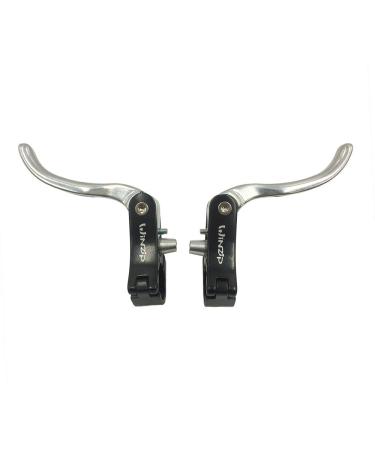 UPANBIKE Bike Addtional Brake Lever Set Aluminum Alloy 22.2mm 23.8mm for Road Bike 22.2mm Black+Silver