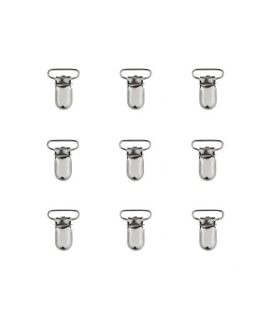 9PCS Schnuller Clips Metal Pacified Chains Baby Clip replacement for braces YixUtag scnuller chain clips Klipp pacifier chain metal braces clips 25mm