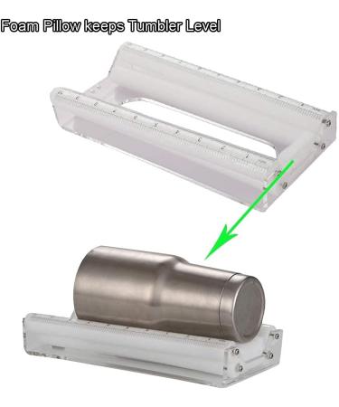 Foam Cup Cradle for Tumbler Crafting | Decal Alignment Holder with Felt Edge Squeegee - Buy Online on SooperMarket.com