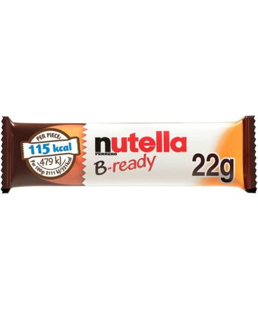 Snack Bundle Containing Nutella B-ready Wafer Filled with Hazelnut Nutella Spread Pack of 18 x 22g - Buy Online on SooperMarket.com