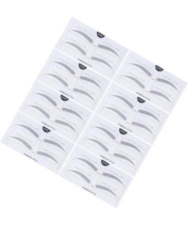 Mikinona Eyebrow Template 2 Eyebrow Shaping Stencils Microblading Stencils Eyebrow Card Eyebrow Stickers A607 Template Simple - Buy Online on SooperMarket.com