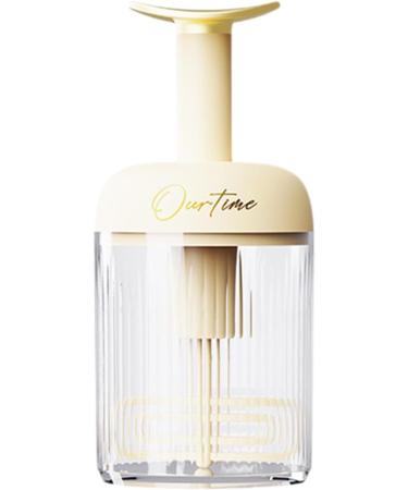 Foam Maker for Face Wash - Transparent Manual Facial Cleanser Foamer Type - Fine Foam Skincare Cleaner Tools for Face Cleanser Shampoo Shower Gel Deep Cleansing Light Yellow - Buy Online on SooperMarket.com