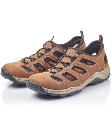 Rieker Men's Slippers 08065 - Comfortable Slip-On in Brown 47 EU | International Shipping Available - Buy Online on SooperMarket.com