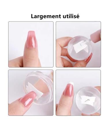 Norhogo Nail Art Stamper & Scraper Set - 2PCs Silicon Nail Stamp for DIY Manicure French Nails and UV Gel/Acrylic Designs - Buy Online on SooperMarket.com