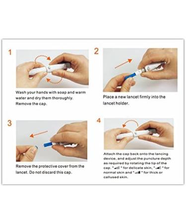 Lancing Device with 100 Lancets for Diabetes Blood Testing - Non-Diabetic Option - Buy Online on SooperMarket.com
