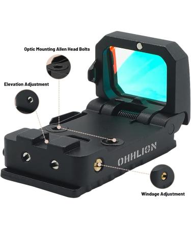 Micro Flip Up Reflex Red Dot Sight | RMR Pistol Cut | 3MOA Compact - Buy Online on SooperMarket.com