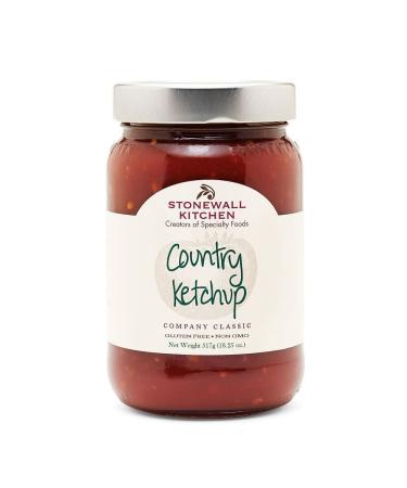 Country Ketchup from Stonewall Kitchen (517 g) - gourmet ketchup with large tomato pieces - particularly tasty for burgers fries steak currywurst & co