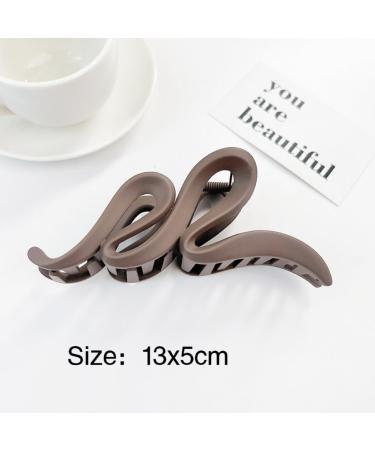 4-Piece Large Wave Hair Clips - 13cm Slip-Resistant Jaw Clips for Thick Hair | Stylish Hair Accessories for Women & Girls - Buy Online on SooperMarket.com