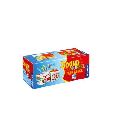 Kosmos 697372 Sound cubes learning toys with noises for children from 2 years toys for toddlers noises from fire engine locomotive helicopter racing car truck ship