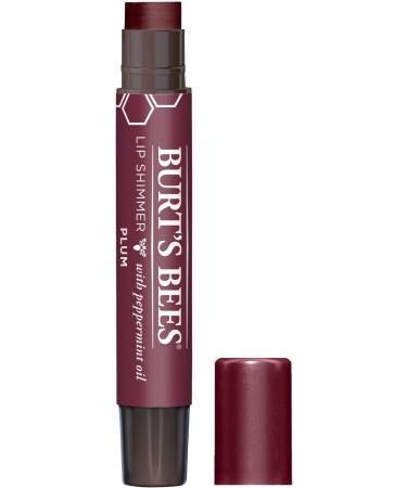 Burt's Bees 100% Natural Moisturizing Lip Shimmer  Plum - 1 Tube