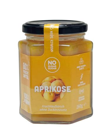 No Sugar Fruit Spread - Strawberry Forest Fruit & Apricot | 80% Fruit & Natural Sweeteners | EU Made | 6 Pack (2x260g) - Buy Online on SooperMarket.com