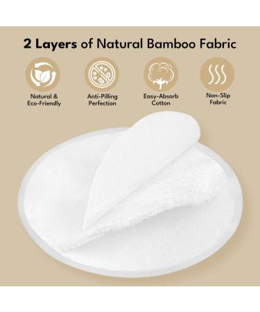 Reusable Makeup Remover Pads 25 PCS Bamboo Wipes - Reusable Cotton Pads with Washable Laundry Bag - Zero Waste Cotton Wool Pads - Eco Friendly Gifts - Soft & Gentle Makeup Wipes For All Skin Types - Buy Online on SooperMarket.com