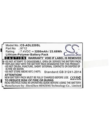 Buy DCH 3200mAh 9712 Battery Replacement for Additel ADT 223A & ADT 672 - Fast International Shipping - Buy Online on SooperMarket.com
