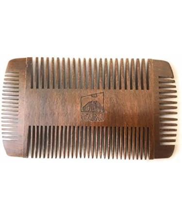GBS Beard Balm Gift Set- Sweet Orange & Sandalwood Beard Balms with Mustache & Beard 4 Sided Template Wood Comb + Protective Travel Case - Buy Online on SooperMarket.com
