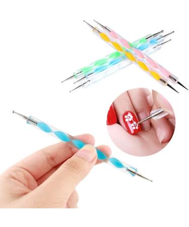 10Pcs Professional Nail Art Dotting Pens Set for Manicure - DIY Nail Art Tools - Buy Online on SooperMarket.com