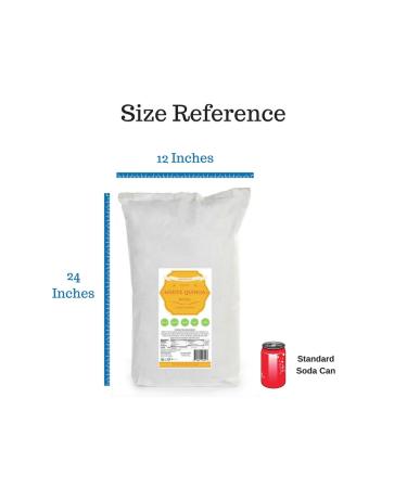 Organic Bolivian White Quinoa Bulk - 25Lbs | Restaurants & Wholesale | Non-GMO | Royal Quality - Buy Online on SooperMarket.com