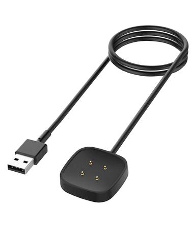 Charger for Fitbit Sense/Sense 2/Versa 3/Versa 4, Replacement Charging Cable Cord Magnetic Dock Stand for Fitbit Sense 1/2, Versa 3/4 Smartwatch