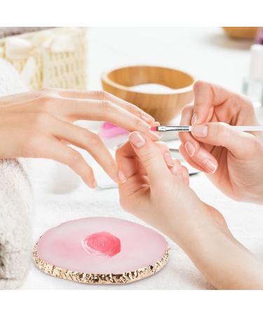 Latrate Gel Polish Holder Set - 2 Pieces Color Mixing Pigment Plate for Nail Art Manicure Tools & Cosmetic Mixing - Buy Online on SooperMarket.com