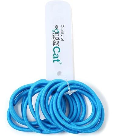 12 PCS Elastic Hair Bands 3mm Elastic Hair Ties Ponytail Holders Bulk Hair Ties No Metal Gentle Elastics for Women Men Girls Kids (Blue) - Buy Online on SooperMarket.com