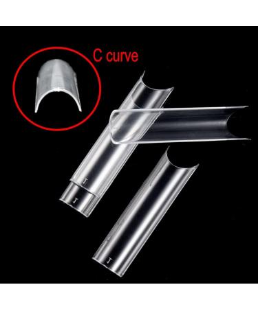JZK 240x Clear C Curve Half Cover Square Nail Tips Extra Long For Acrylic Extensions Square False Finger Nail Tips For Gel And Acrylic Nails False Nail Extension Tips - Buy Online on SooperMarket.com