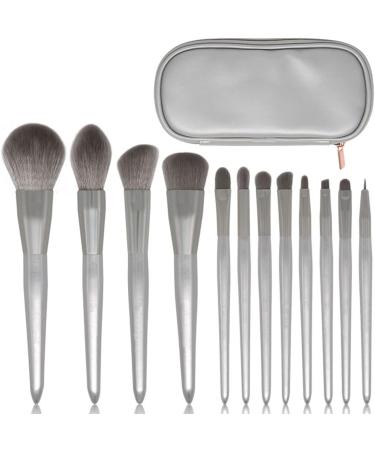 DFHBFG 12-Piece Loose Powder & Eye Shadow Brush Set | Premium Beauty Tools for Flawless Makeup Application - Buy Online on SooperMarket.com
