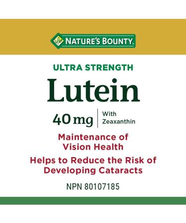 Nature's Bounty Ultra Strength Lutein 40mg with Zeaxanthin Eye Health Supplements Support Vision H & Milk Thistle Pills and Herbal Health Supplement Helps Supports Liver Function SUPPLEMENT + SUPPLEMENT 800949 - Buy Online on SooperMarket.com