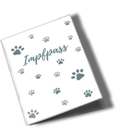 Personalized Wilhelm Fell Vaccination Passport Cover for Pets - Unique Gift Idea for Pet Owners - Paw Blue - Buy Online on SooperMarket.com