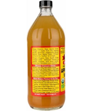 2 x Bragg Organic Apple Cider Vinegar with The Mother 946ml - Buy Online on SooperMarket.com