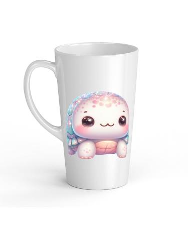 White Ceramic Baby Turtle Mug - Large 483 ml Perfect for Hot Chocolate or Milk Fun and Easy to Use