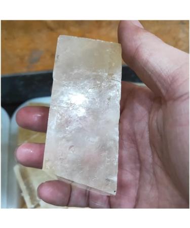 1PC 200g Natural unpolished Iceland Spar raw Calcite Rough Clear Calcspar Stones JZIGTDEM - Buy Online on SooperMarket.com
