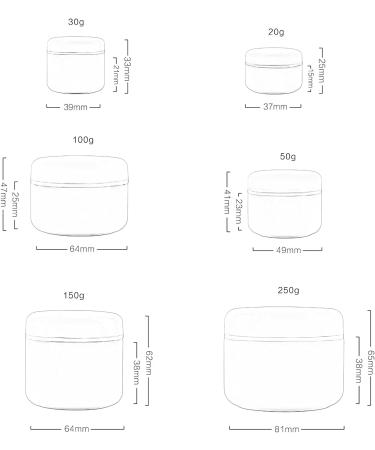 Tianzd 5-Piece 100ml White Plastic Screw Top Cosmetic Container with Silver Lid - Perfect for Ointments & Gels - Includes 5 Spoons - Buy Online on SooperMarket.com