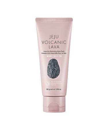 The Face Shop Jeju Volcanic Lava Impurity Removing Nose Pack | Wash-Off Nose Pack for Excess Sebum Impurities & Dirt Removal | Skin Clarifying with Pores Shrinking & Refreshing Sensation 1.76 Fl Oz