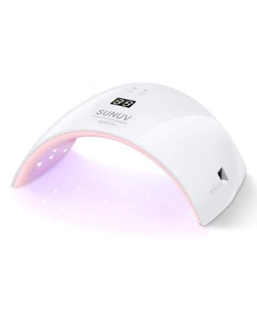 Nail dryer LED UV Sunuv lamp for gel nails 30s/60s timer infrared sensor LCD display suitable for all gel for manicure/pedicure nail art house salon gift Valentine's day