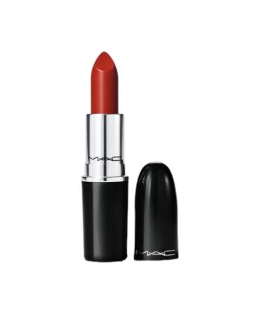 MAC Lustreglass Lipstick - 562 Chili Popper (Warm Brick Red) - 0.1 oz / 3 g