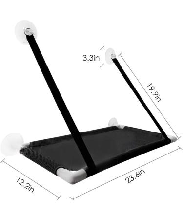 Cat Window Perch - Durable Sunny Seat Hammock for Climbing, Space Saving Design - Black Cat Accessories - Buy Online on SooperMarket.com