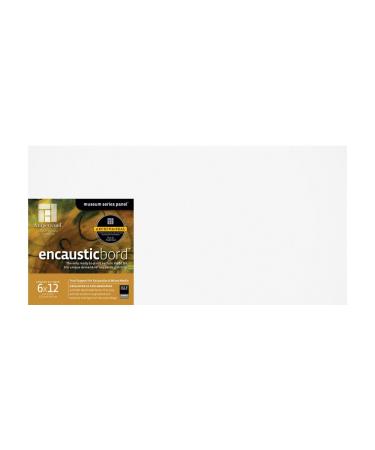 Ampersand Encausticbord Hardboard Panel for Encaustics and Mixed Media  1.5 Inch Depth Cradle  6X12 Inch (ENC150612)