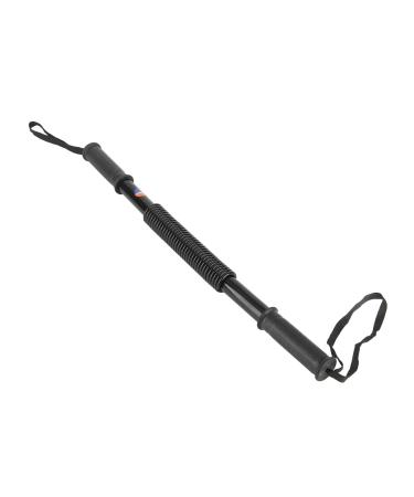 20 kg spring rod training device black high-strength reliable robust versatile power-spring arm ram for fitness exercises abdominal muscles permanent construction