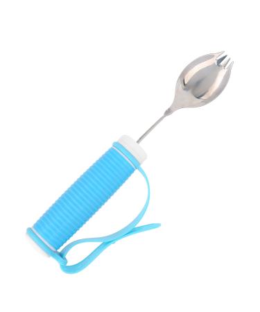 Eating Aid Fork Spoon No Odor Adaptive Aid Fork Easy Grip Non Toxic Non Slip for People with Hand Cramps Deformed Fingers Trembling Fingers The Elderly