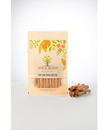 Organic Ceylon Cinnamon Quills 100g - Premium Quality Extra Long Fragrant Ceylon Variety