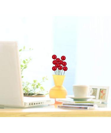 ABOOFAN 432 Pcs Diy Foam Red Fruit Berry Fall Berries for Crafts Red Berries Nativity Decor Faux Berries Branches Christmas Tree Filler Christmas Craft Wreath Pick Artificial Accessories - Buy Online on SooperMarket.com