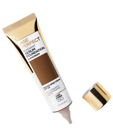 L'Or al Paris Age Perfect Radiant Serum Foundation SPF 50 Deep Amber 1oz - Buy Online on SooperMarket.com