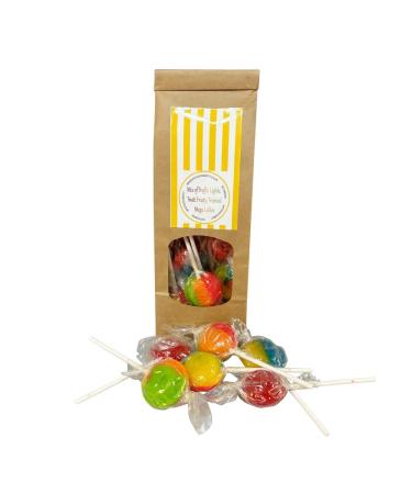 Bag of 9 Mix Mega Lollies Tropical Traffic Lights and Tutti Fruity 3 of each