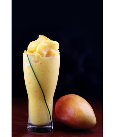 Ponthier Bio Mango Puree 1kg - Premium Indian Alphonso No Preservatives Perfect for Smoothies Desserts & More - Buy Online on SooperMarket.com