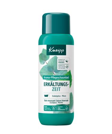 Kneipp Aroma Care Foam Bath Cold Time - Bath Additive with Natural Essential Oils Made of Eucalyptus & Mint - Gentle Skin Care - Aromatic Effect for Better Well-Being - 400 ml